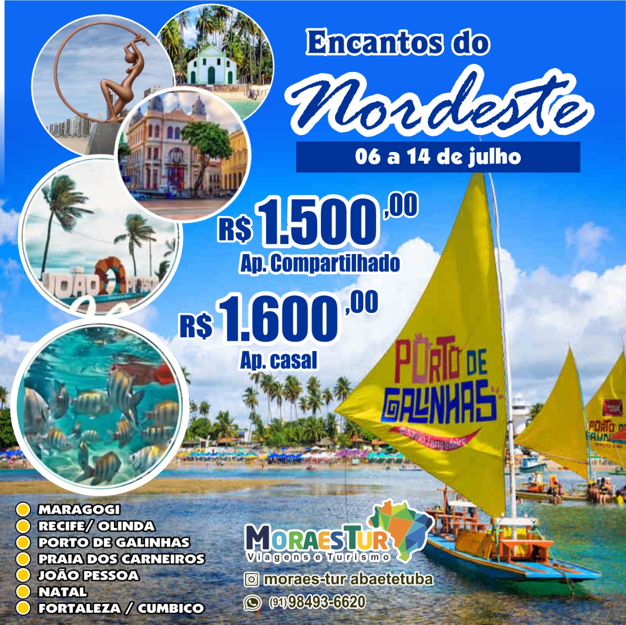 Imagem do evento ☀️ ENCANTOS DO NORDESTE: Roteiro completo de 06 a 14 de julho!